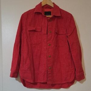 Banana Republic Poppy Red Lightweight Shacket